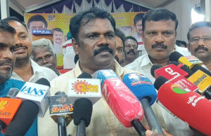 கரூரில் கபடி வீரர் மணத்தி கணேசன் பேட்டி“3% போதாது!”