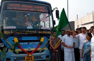 புதிய பேருந்து சேவையை எம்.எல்.ஏ செந்தில் பாலாஜி தொடங்கி வைத்தார்